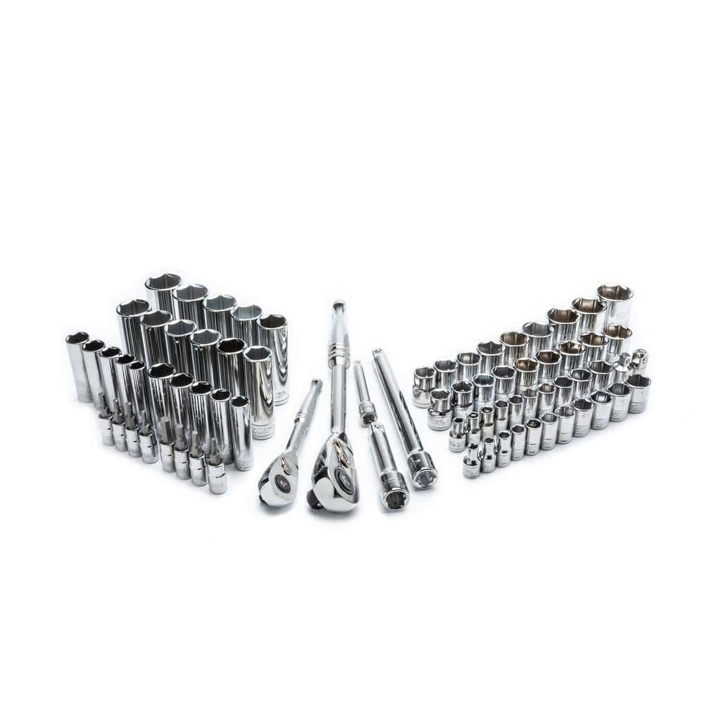 144-Position 1/4 in. and 3/8 in. Drive Mechanics Tool Set (75-Piece)