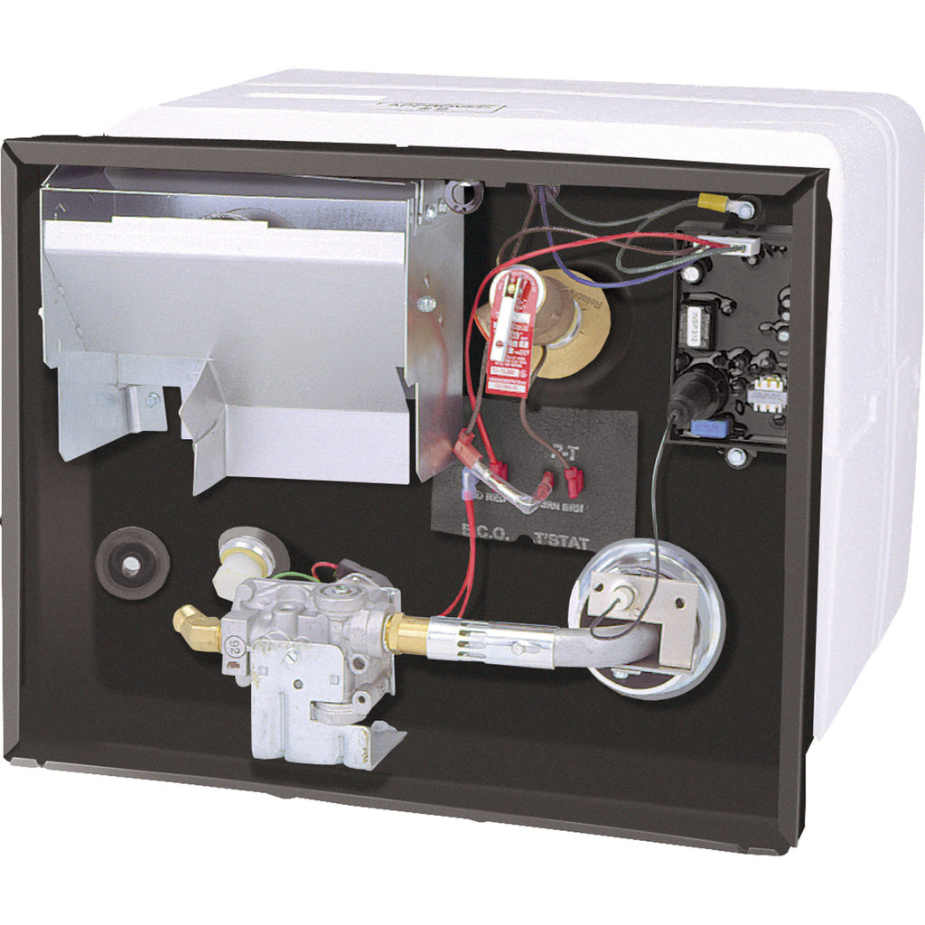 RV Water Heater , 6 Gallon, Gas, Polar White, Patented U-Tube Design